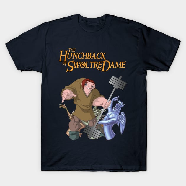 The Hunchback of Swoltre Dame T-Shirt by Christastic